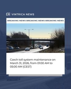 🚨vintrica News🚨

Heads up! The Czech e-vignette system (edalnice.cz) has announced a full system shutdown for scheduled maintenance.

🛠️ Maintenance window:
Tuesday, March 31, 2026, from 01:00 AM (CEST) to 05:00 AM (CEST)

During this time, no Czech e-vignettes can be purchased.Please note: Toll roads in the Czech Republic must still not be used without a valid e-vignette, even during the system downtime.

We apologize for the inconvenience and appreciate your understanding.

Stay informed by following us on Instagram and Facebook and checking out our blog for the latest updates!

#vintrica #evignette #tollportal #electronictoll #czechrepublic #travel #toll #maintenance #news #update #announcemen