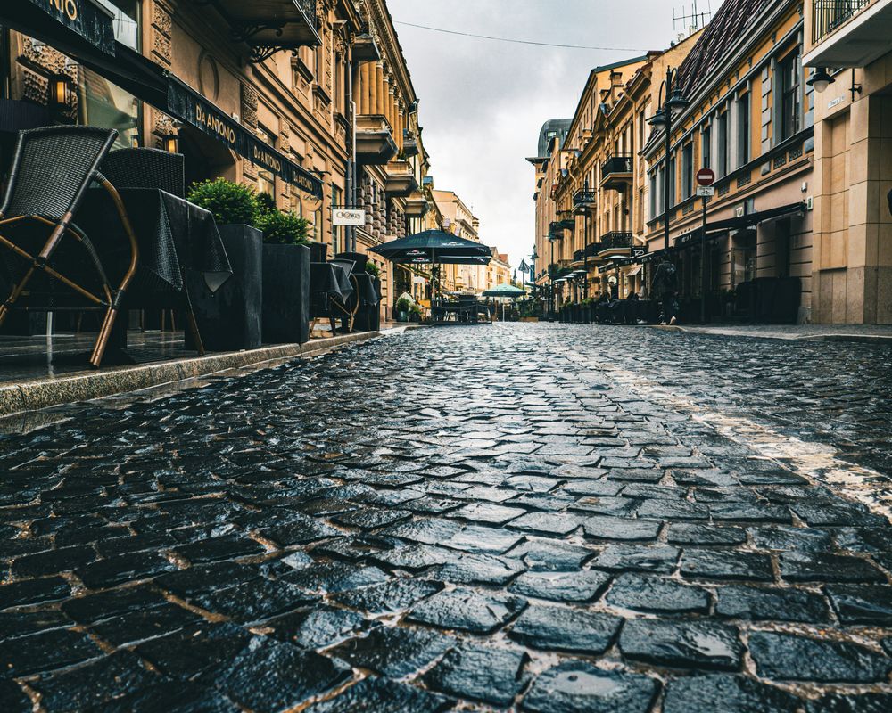 Straße in Litauen