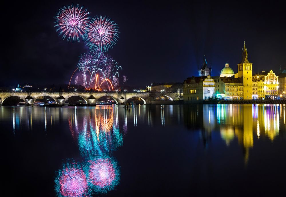 Focuri de artificii în Praga
