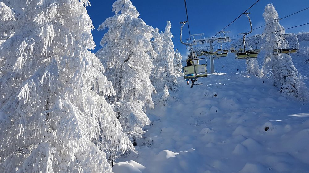 Winter landscape in Slovenia