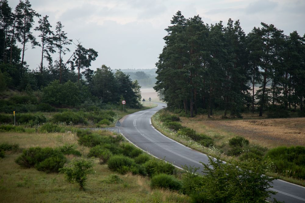 Straße in Polen