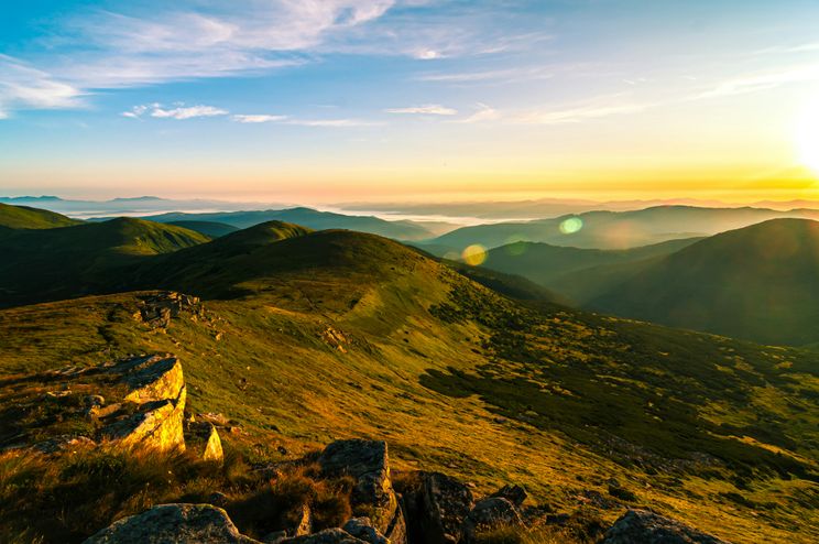 Hiking in the Carpathian Mountains