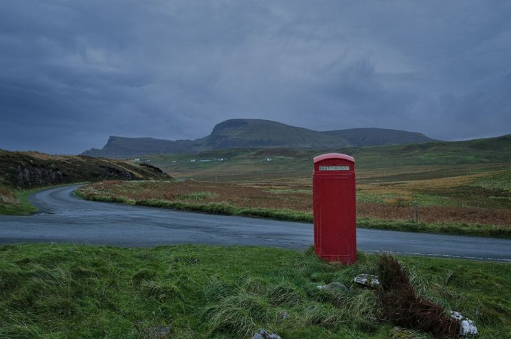 British telephone box