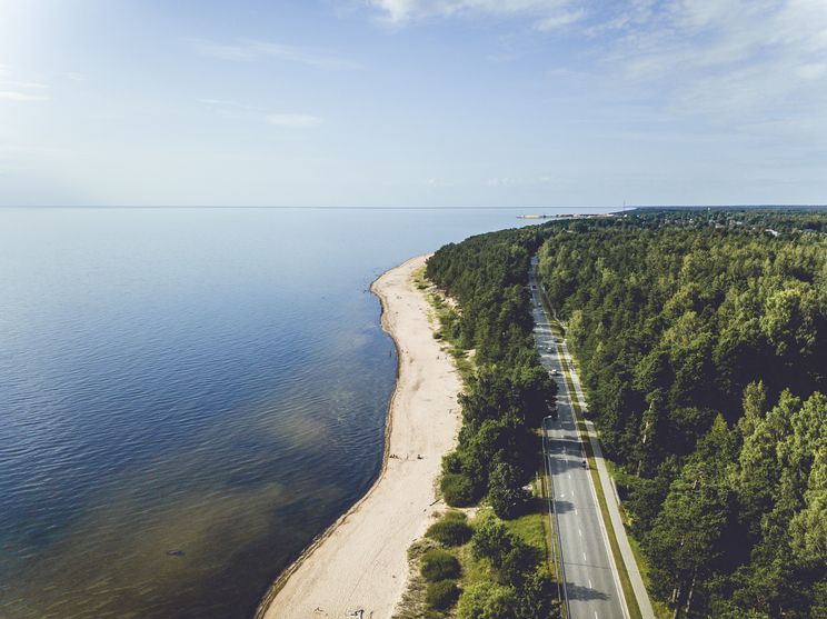 Straße in Lettland