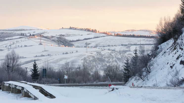 Winterliches Rumänien