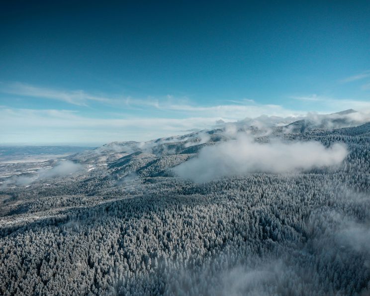 Winter landscape in Bulgaria