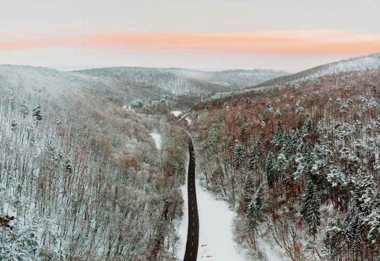 Winter landscape Hungary